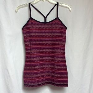 Lululemon Power Y Tank Space Dye Twist Plum Size 8